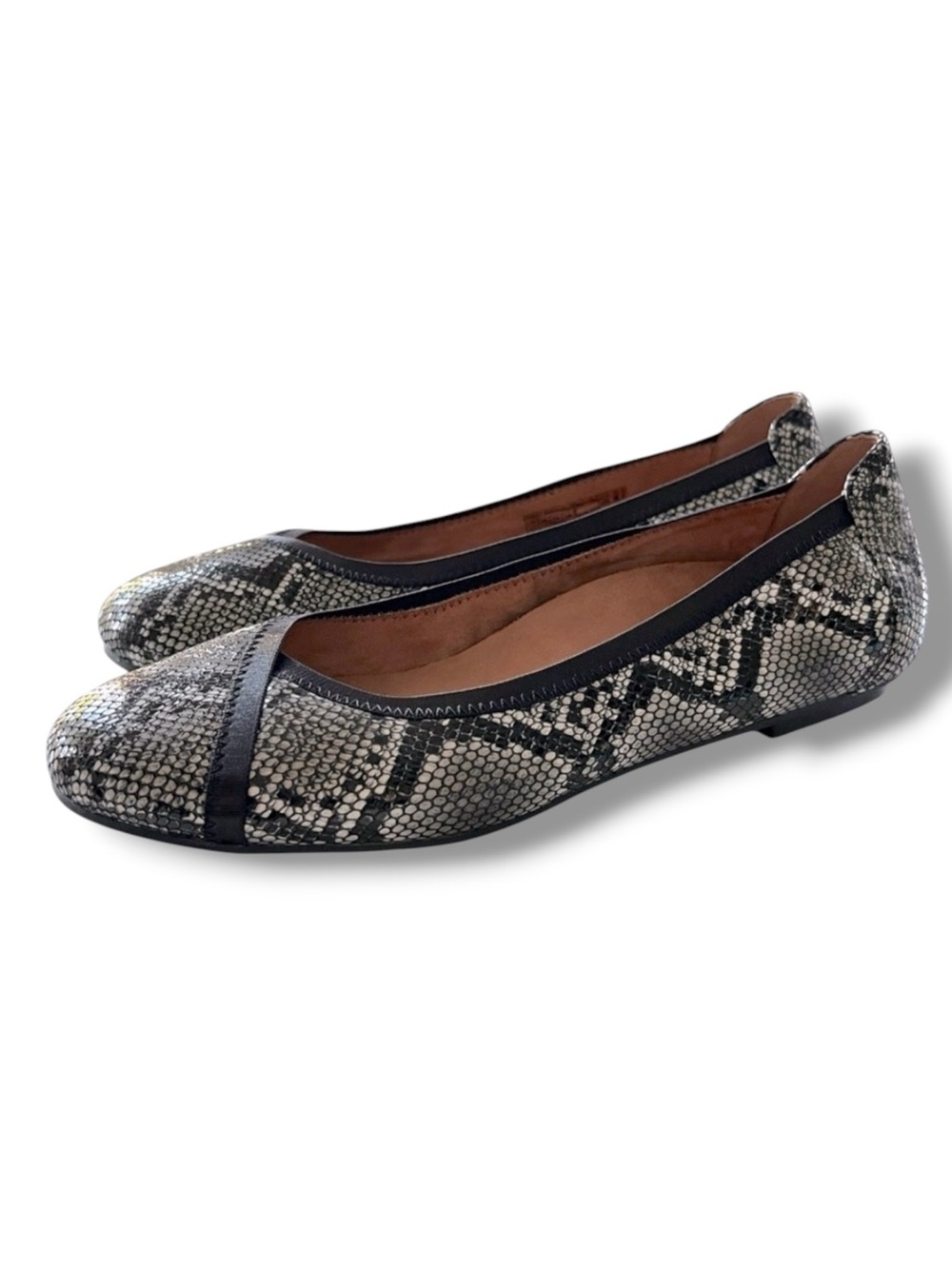 Vionic Caroll Flat in Snake Size 9.5